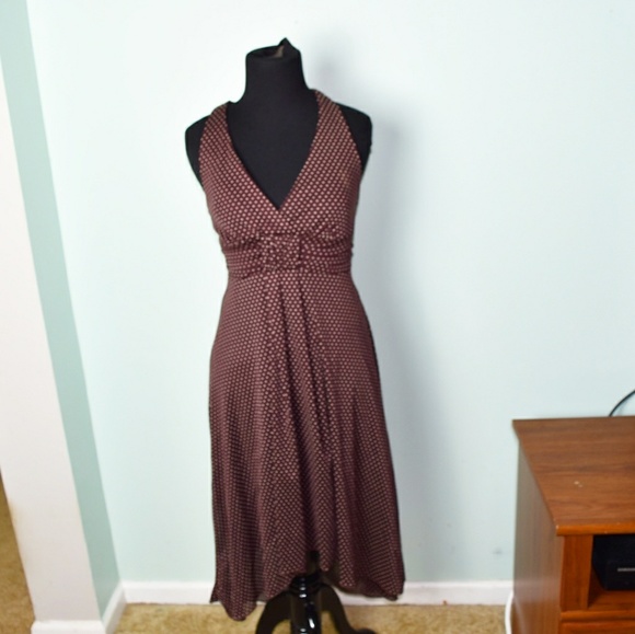 Dresses & Skirts - Super Cute Brown Polka-dot Dress